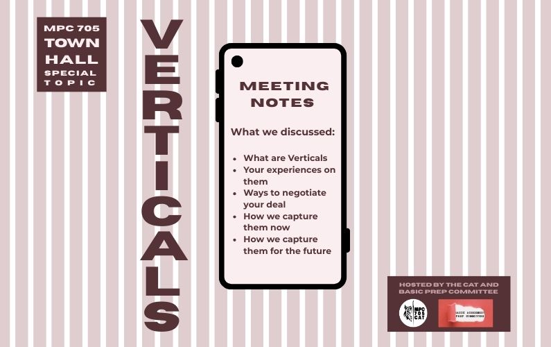 Verticals Town Hall Meeting Notes