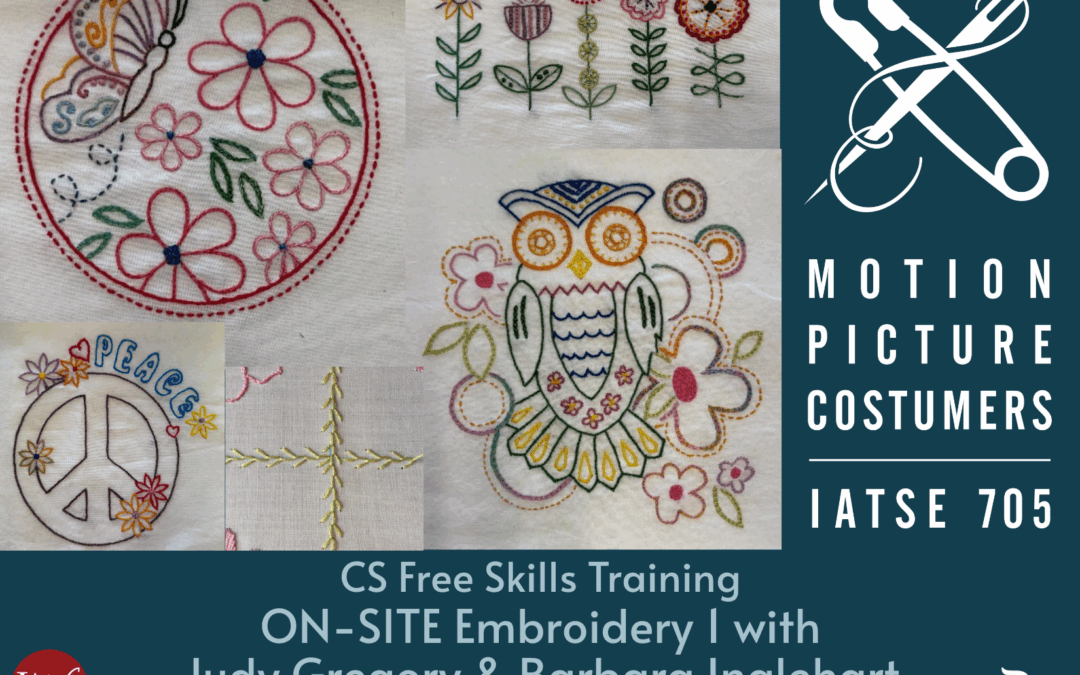 Class: Embroidery 1  (July Session)