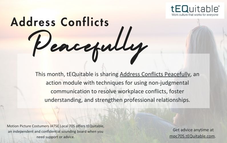 From tEQuitable: Addressing Conflicts Peacefully