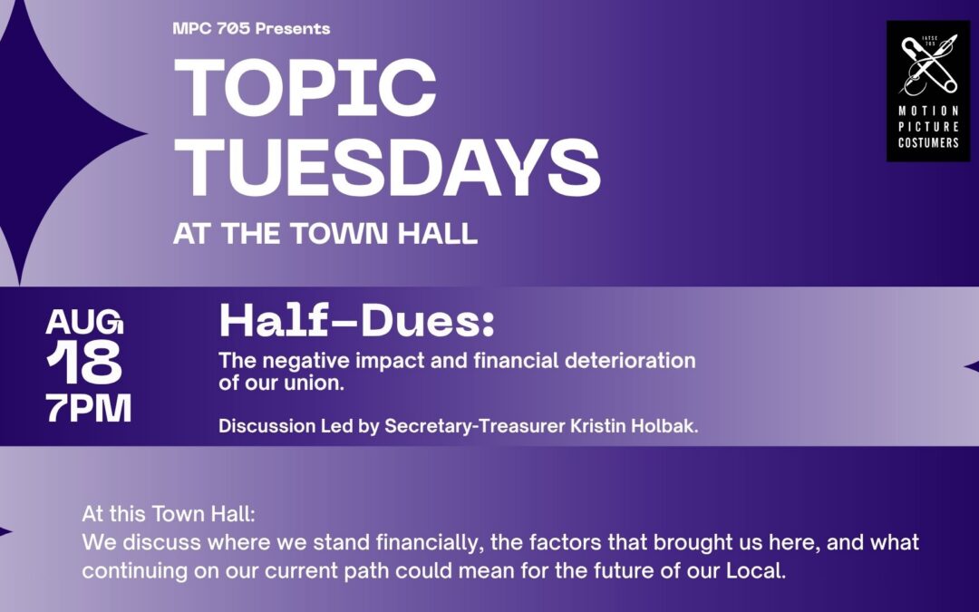 Topic Tuesdays: Half Dues (Recording)